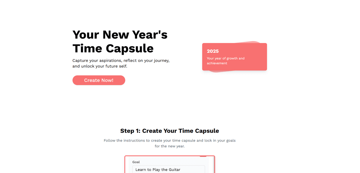 NEW YEARS TIME CAPSULE